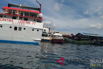 Masyarakat Sulut manfaatkan transportasi laut turun