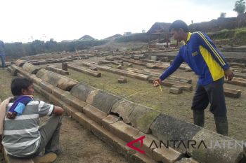 BPCB Jateng susun batuan pagar Situs Liyangan
