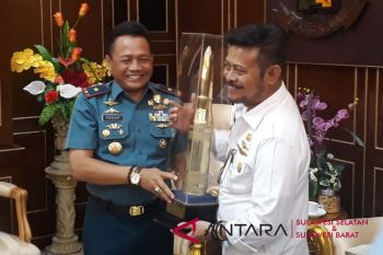 Dua pimpinan TNI pamit ke Gubernur Sulsel