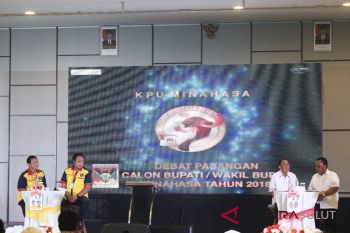 KPU Minahasa Sukses Adakan Debat Kandidat