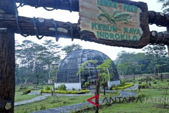 Jalan ke Kebun Raya Indrokilo dibangun