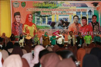Ribuan pelajar SMA di Palangka Raya antusias ikuti motivasi hadapi UNBK 2018