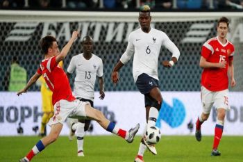 Prancis menang 3-1 atas Rusia