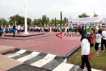 PWI Barsel adakan senam sehat dan pengobatan gratis