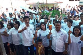 Tim pemenangan Nadalsyah kampanye di Kecamatan Montallat