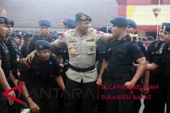 Dankor Brimob tekankan personil jaga pilkada damai
