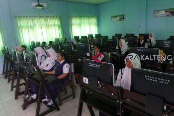 Hari pertama UNBK SMP di Kotim sempat terganggu ini