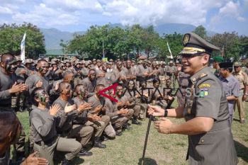 Pasha berikan semangat TRC Pol PP