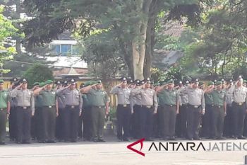 Jelang pilkada, tim gabungan Temanggung upacara bersama