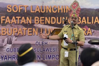 Gubernur Sulsel resmikan awal Bendung Baliase