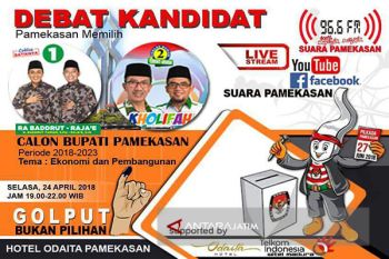 KPU Gandeng Suara Pamekasan Gelar Debat Kandidat