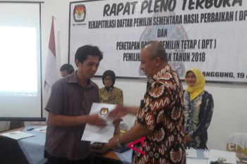 KPU Temanggung terima laporan sumbangan pasangan cabup