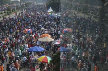 Warga ikuti hari bebas kendaraan bermotor