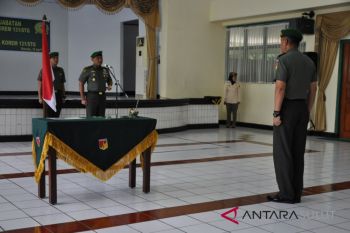 Korem gelar Korps Rapor penyerahan tugas Kasilog