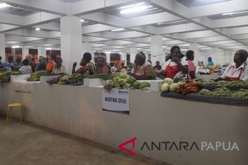Pedagang Mama-mama Papua gembira dikunjungi Jokowi
