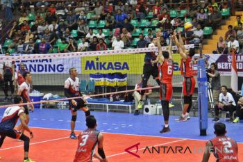 Tim putra pertamina energi kalahkan BNI Taplus 3-0