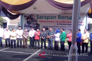 Polresta Bandarlampung fasilitasi pertemuan pimpinan parpol
