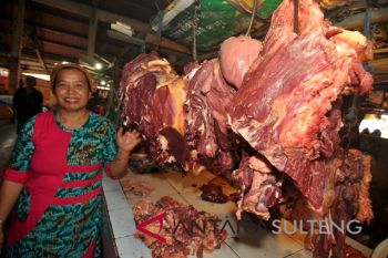 Harga daging di Palu sudah  kembali normal