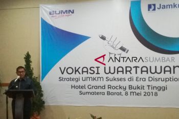 Jamkrido latih wartawan Agam-Bukittinggi berwirausaha