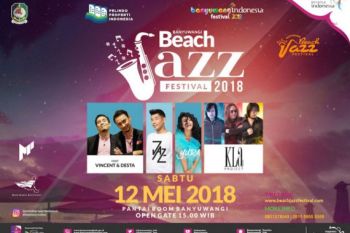 Ajang festival Jazz digelar di Pantai Boom Banyuwangi