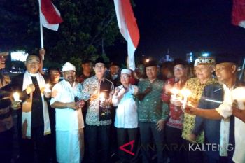 Ratusan warga Kalteng gelar doa bersama untuk korban terorisme