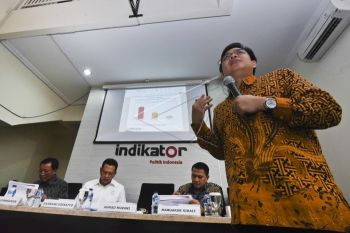 Survei Indikator: Jokowi unggul berhadapan dengan Prabowo