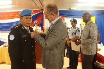 Seorang polisi Kalteng dapat medali dari PBB