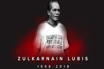 Legenda sepak Bola Indonesia Zulkarnain Lubis meninggal