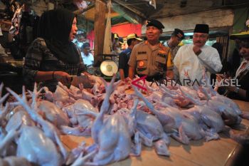 Gubernur Sumsel cek pasar jelang lebaran