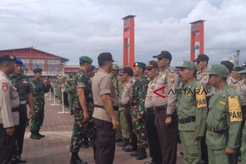 Jelang pencoblosan, Polresta Palembang gelar apel pengamanan