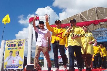 Ratusan anak di bawah umur ikuti kampanye akbar Fairid-Umi