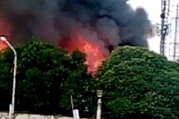 Pabrik printing tekstil ludes terbakar