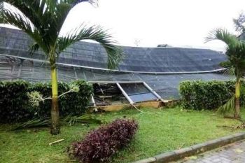 Puting Beliung Landa Kecamatan Sukarame Bandarlampung