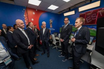 Presiden FIFA hadiri pembukaan International Broadcast Center