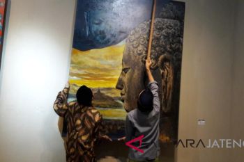 Seniman Borobudur sambut Lebaran dengan pameran lukisan