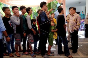 11 ribu warga hadiri "open house" Wapres