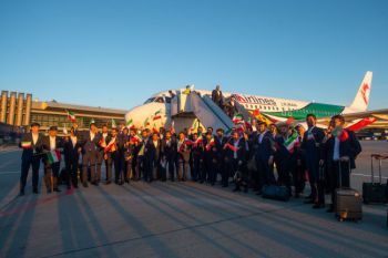 Iran tim pertama tiba di Rusia
