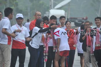 Ribuan warga Palembang ramaikan "Fun Run" Asian Games
