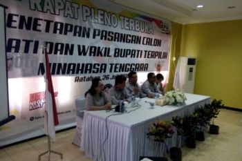 KPU-Minahasa Tenggara tetapkan JS-JL pemenang pilkada