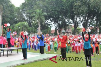 100 anak PAUD Sijunjung ikut meriahkan HAN 2018