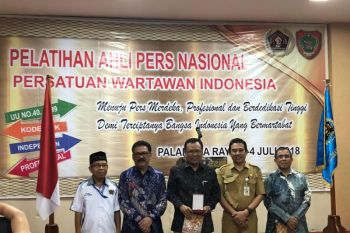 wartawan se-indonesia ikuti pelatihan ahli pers di Palangka Raya