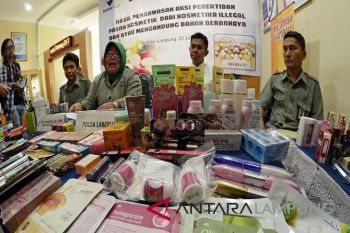 BPPOM Bandarlampung sita 4.914 bungkus kosmetik ilegal