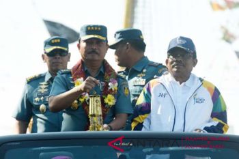 Atraksi sambut obor Asian Games di Makassar