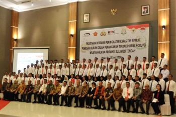 KPK-Penegak hukum di Sulteng gelar pelatihan bersama
