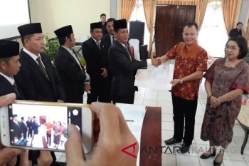 KPU Gumas tetapkan Jaya-Efrensia jadi Bupati-Wakil Bupati terpilih
