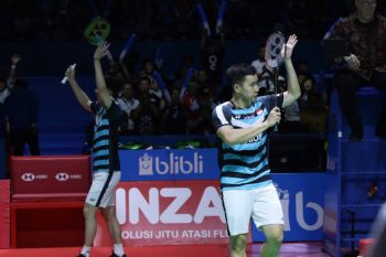 Kevin/marcus tembus final setelah menangi "perang" saudara