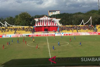 Babak pertama, Semen Padang unggul 1-0 atas PSPS Riau