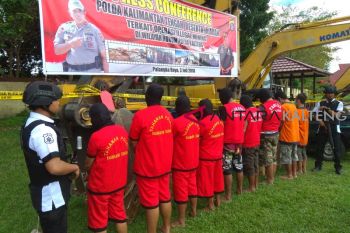 20 penambang ilegal ditangkap Polda Kalteng