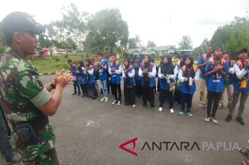 Peserta SMN Aceh ikut pendidikan singkat di Rindam Cenderawasih