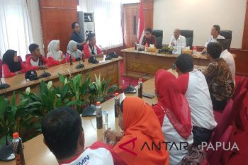 Peserta SMN Aceh temui Wali Kota Jayapura